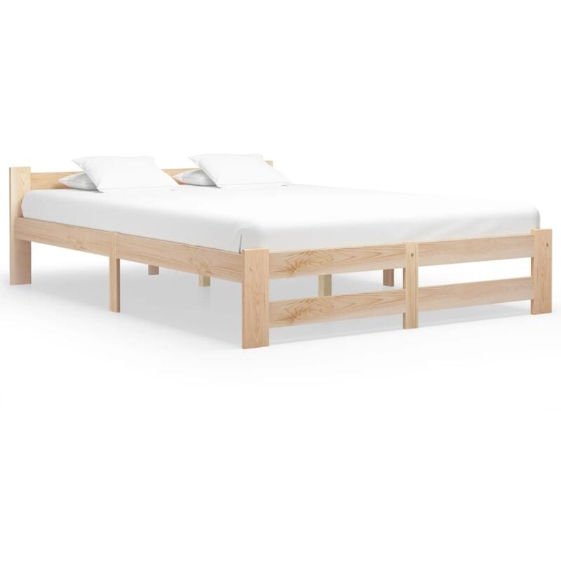 foto del prodotto vidaxl giroletto senza materasso 140x200 cm in legno massello di pino