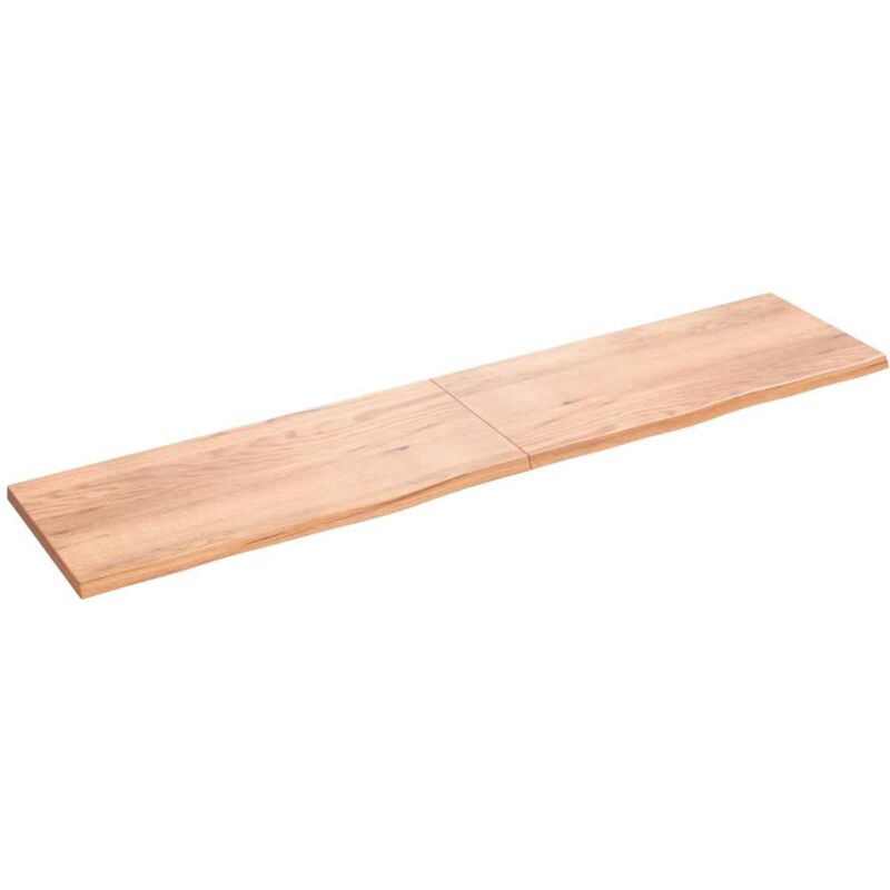 foto del prodotto furniture limited ripiano muro marrone 220x50x 2 4 cm massello