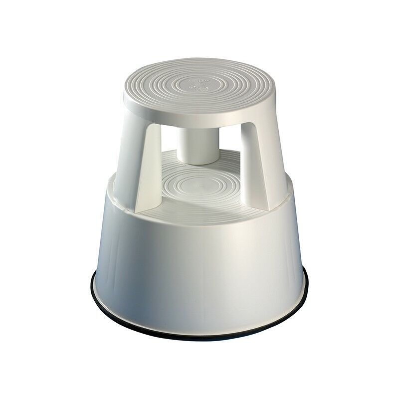 foto del prodotto sgabello mobili plastica pediera grigio chiaro