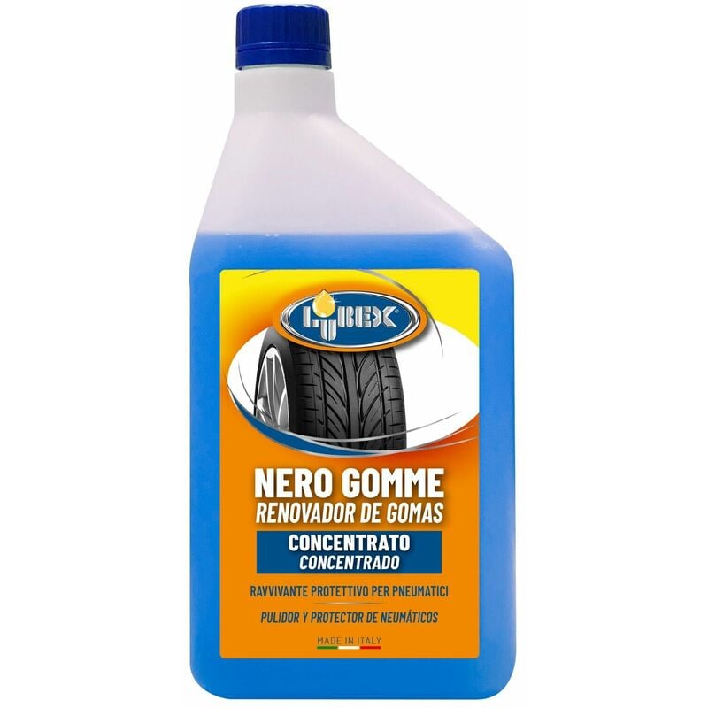 foto del prodotto nero gomme concentrato rinnova pneumatici auto moto 1lt lubex