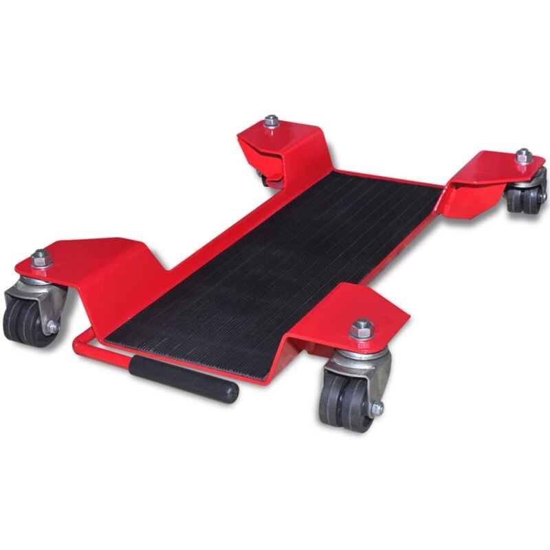 foto del prodotto carrello sposta moto rosso