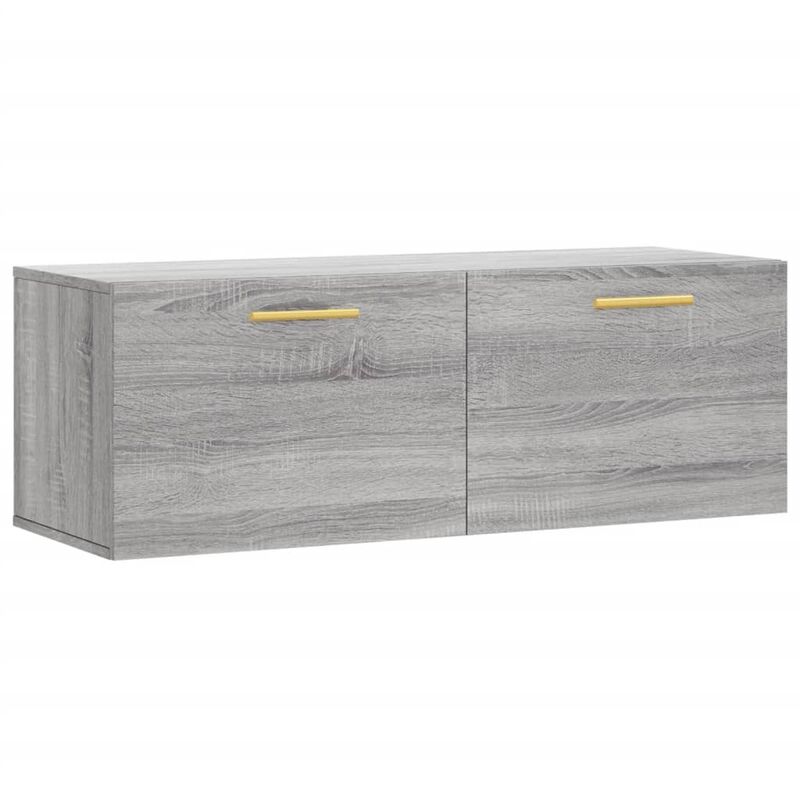 foto del prodotto mobile a parete grigio sonoma 100x36,5x35 cm legno multistrato vidaxl