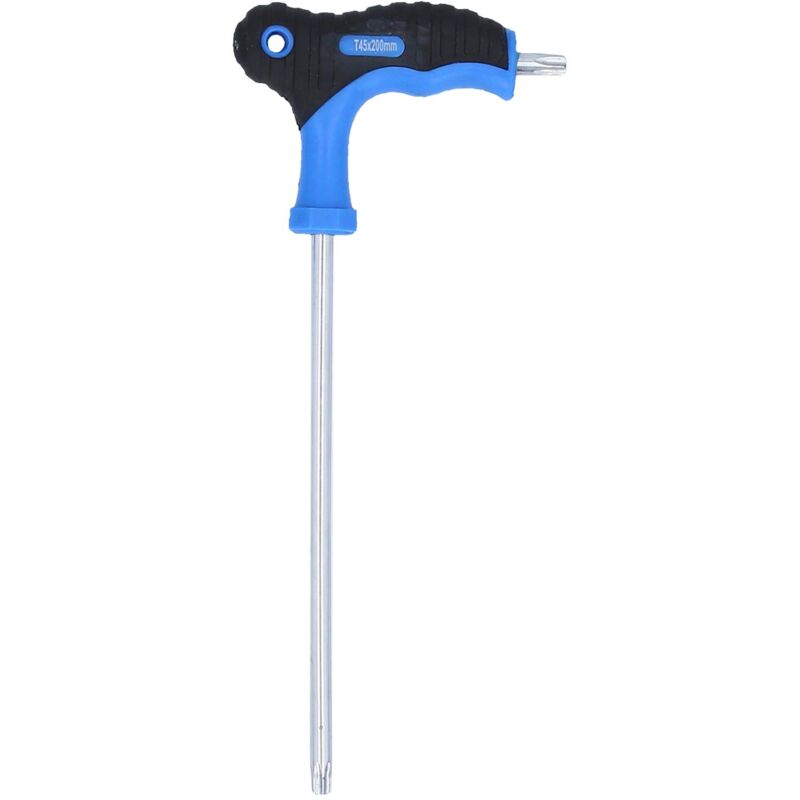 immagine 0 del prodotto bt041018 impugnatura a t torx con chiave maschio piegata con foro frontale t45 x 200 mm powered by ks tools brilliant tools