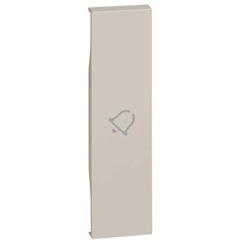 foto del prodotto cover bticino living now con simbolo campanello 1m sabbia km01d