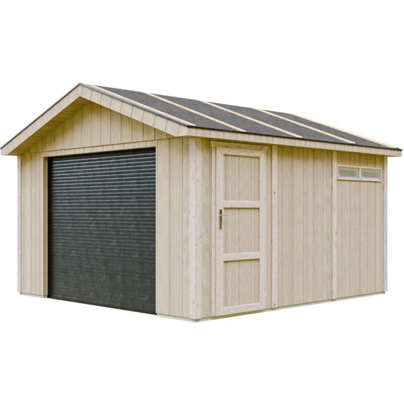 foto del prodotto timbela garage di qualit premium 13 m l378xl412 cm garage per moto, biciclette, macchine da giardinaggio costruzione con pannelli lp
