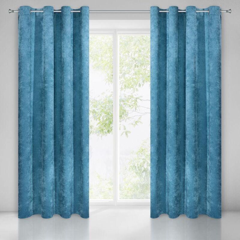 foto del prodotto tenda pronta anisa 140x250 cm blu