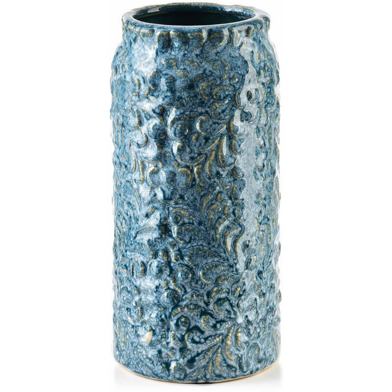 foto del prodotto vaso yanda blu 8,5xh21cm