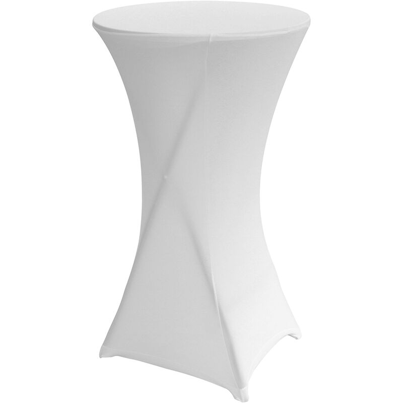 foto del prodotto oviala copertura per mini tavolo alto bianca 110x60 cm