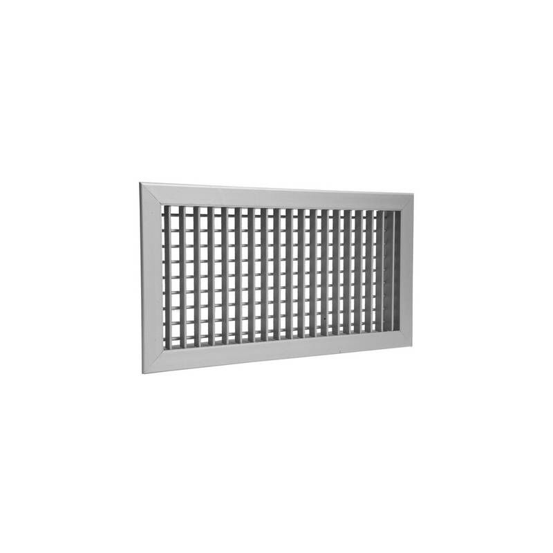 foto del prodotto senza bocchetta di mandata ad alette orientabili misura all. anodizzato mm 300 x 200
