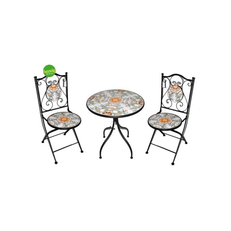 foto del prodotto set renoir ambra garden tavolo 60cm 2 sedie pieghevoli
