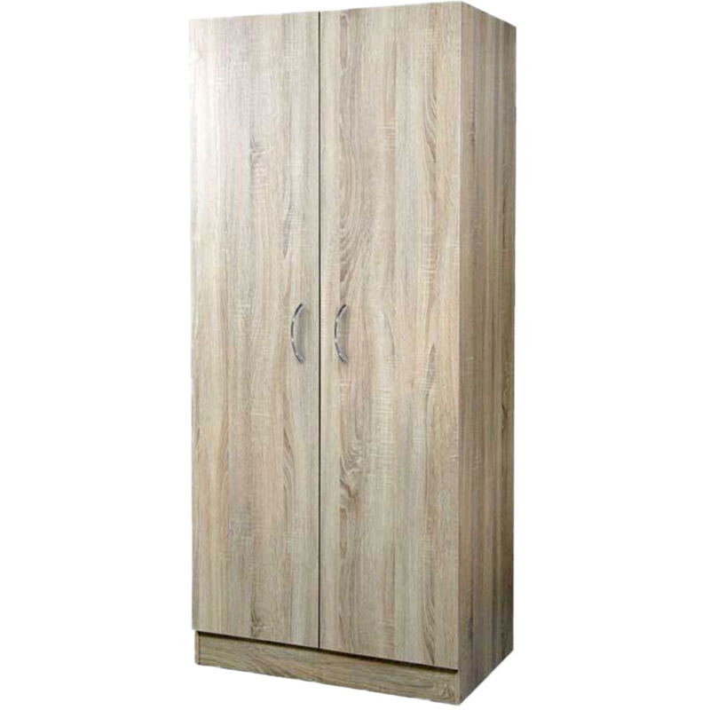 foto del prodotto armadio 2 ante ripiano 80x50x180 cm legno rovere