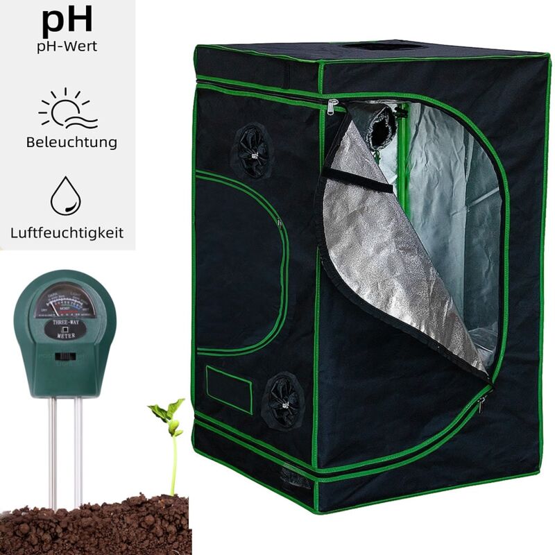 foto del prodotto melko growing cabinet 120x120x200cm indoor greenhouse growbox cold frame darkroom