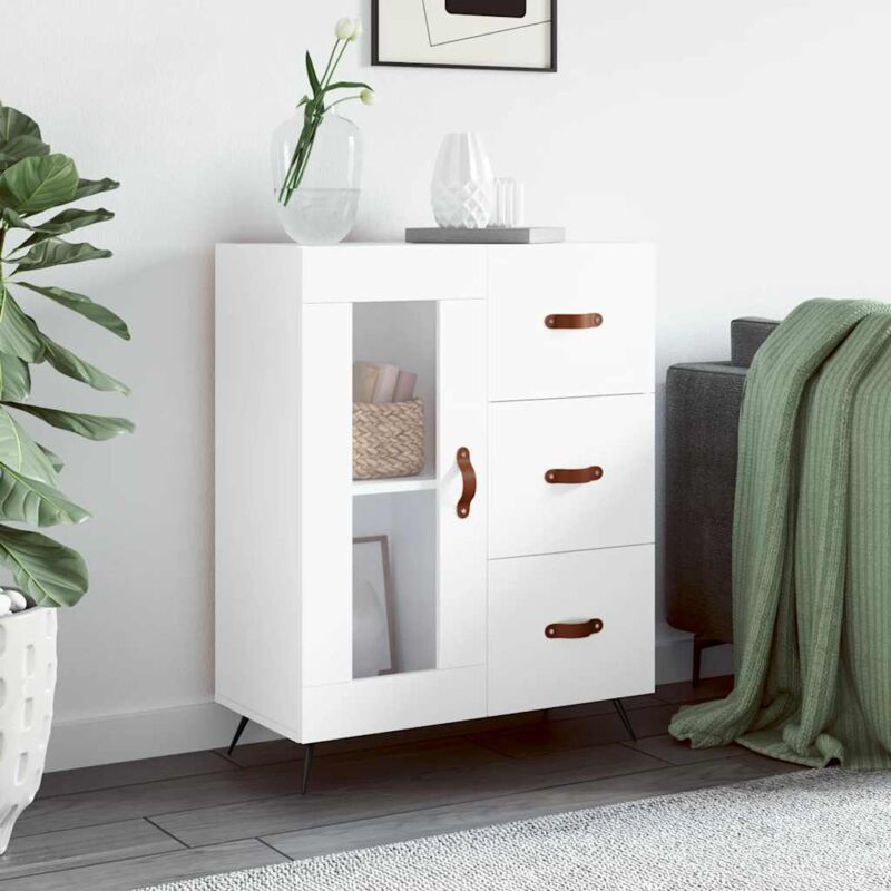 foto del prodotto vidaxl credenza bianca 69,5x34x90 cm in legno multistrato