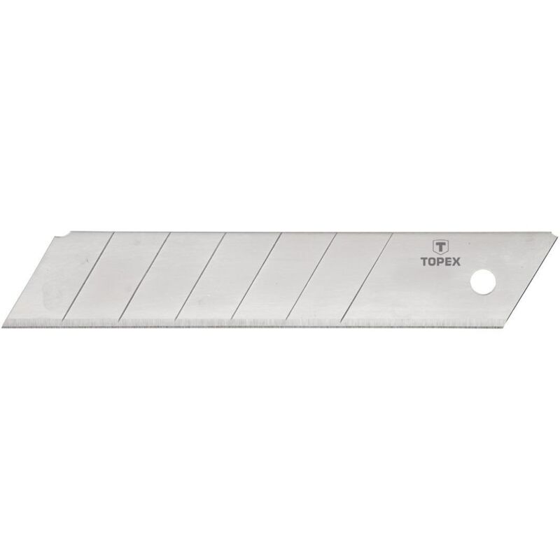 foto del prodotto ricambio lame scorrevoli per taglierino 25mm 5 pezzi topex 17b550