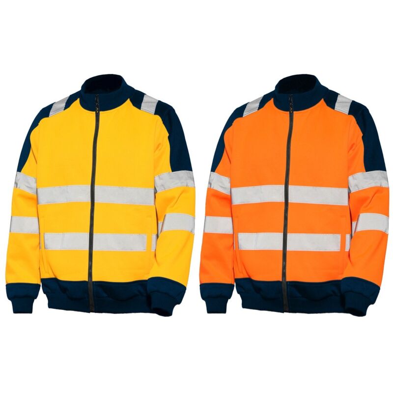 foto del prodotto felpa da lavoro alta visibilit industrial starter mirror 04827 xl orange