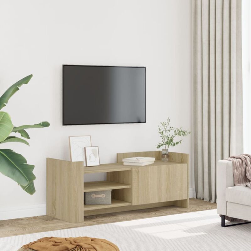 foto del prodotto vidaxl mobile per tv rovere sonoma 100x35x40 cm legno multistrato