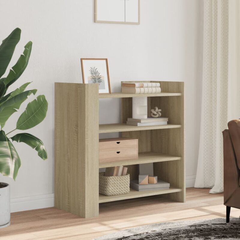 foto del prodotto vidaxl credenza rovere sonoma 73,5x35x75 cm in legno multistrato