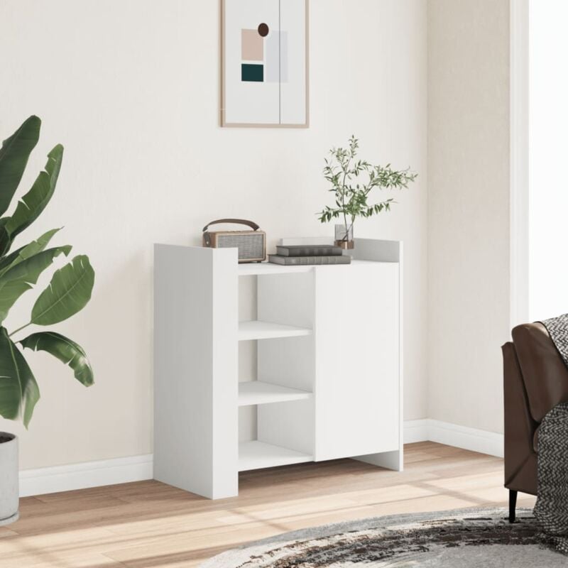foto del prodotto vidaxl credenza bianca 73,5x35x75 cm in legno multistrato