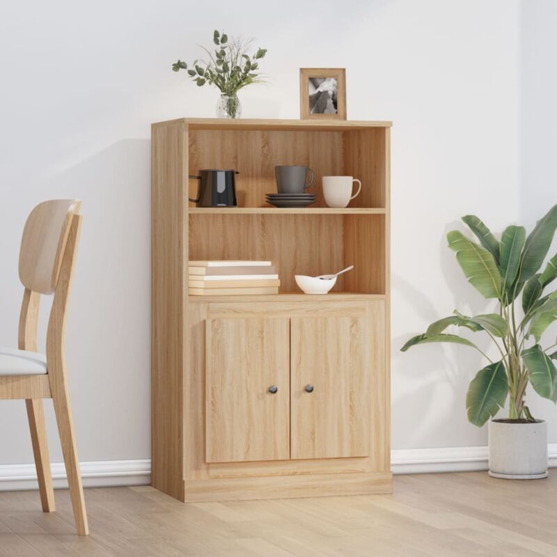 foto del prodotto vidaxl credenza rovere sonoma 60x35,5x103,5 cm in legno multistrato