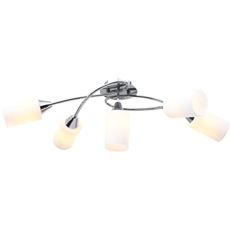 foto del prodotto prolenta premium furniture limited lampadario paralumi in ceramica 5 lampadine