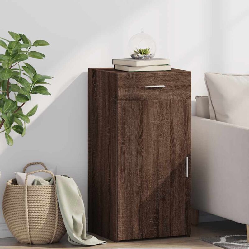 foto del prodotto vidaxl credenza rovere marrone 45x42,5x93 cm in legno multistrato