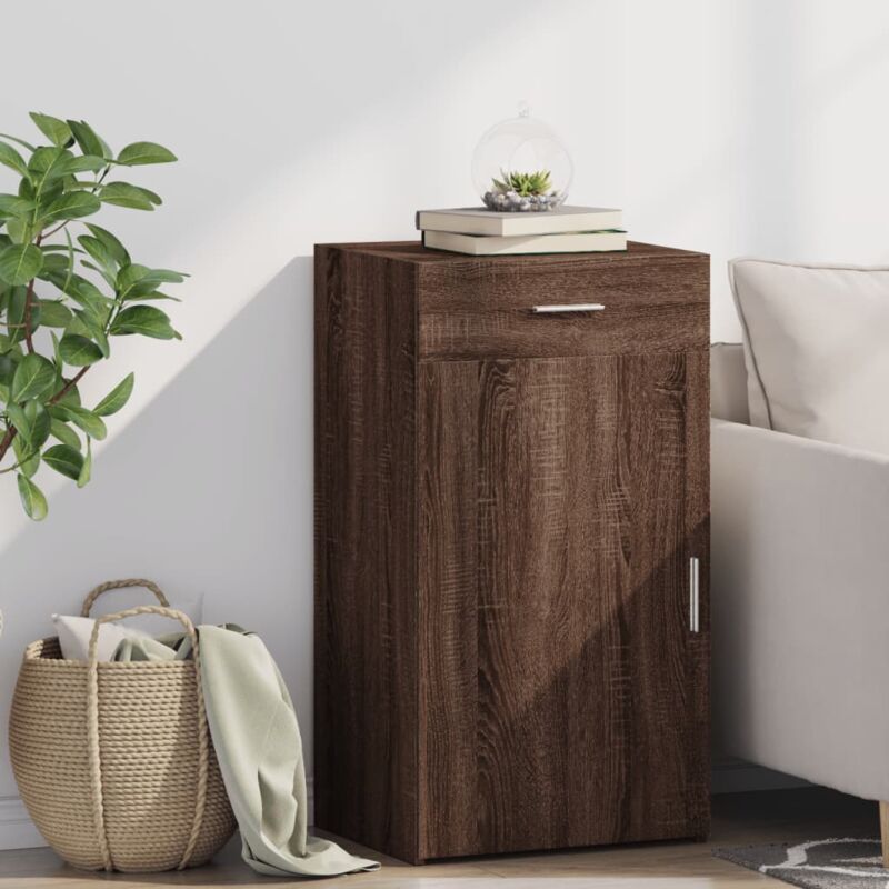 foto del prodotto vidaxl credenza rovere marrone 50x42,5x93 cm in legno multistrato