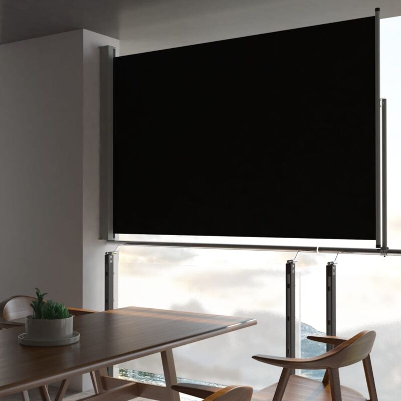 foto del prodotto tenda da sole laterale retrattile 160 x 300 cm nera vidaxl