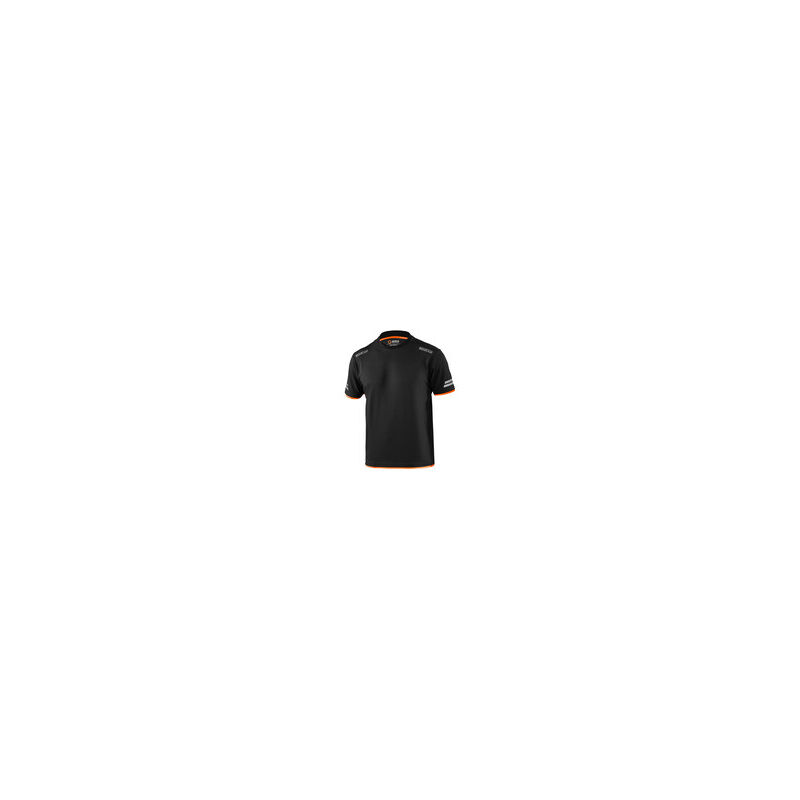 foto del prodotto sparco t shirt tucson black orange tg s