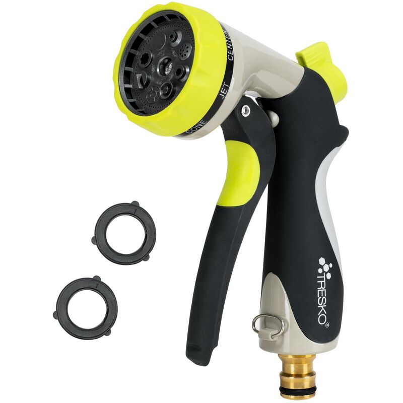 foto del prodotto pistola da giardino premium 10 funzioni per tutti i tipi di tubi da giardino pistola a spruzzo tresko