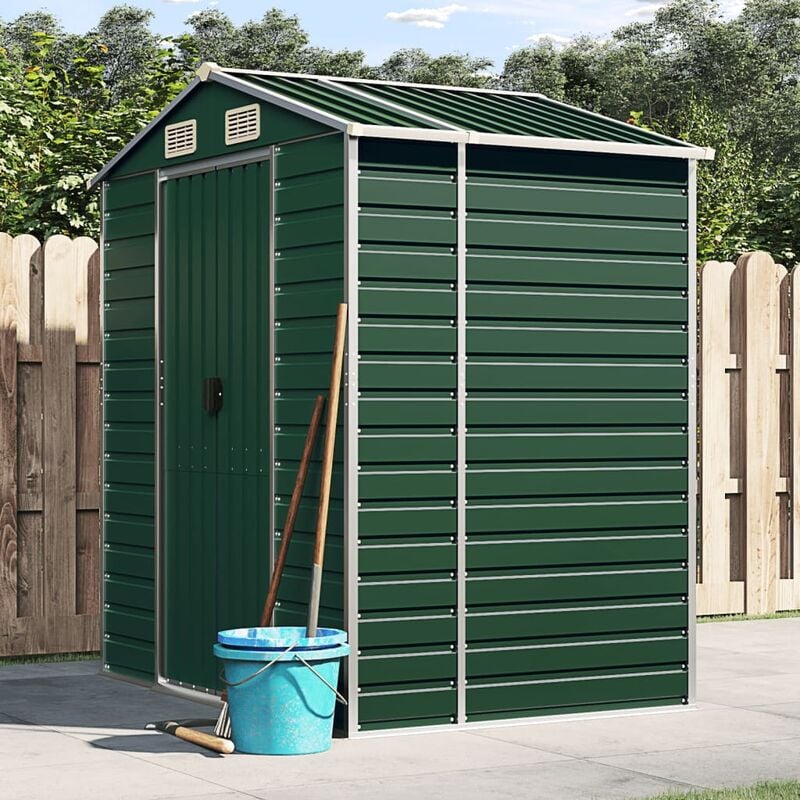 foto del prodotto vidaxl furniture limited capanno da giardino verde 191x130x198 cm in