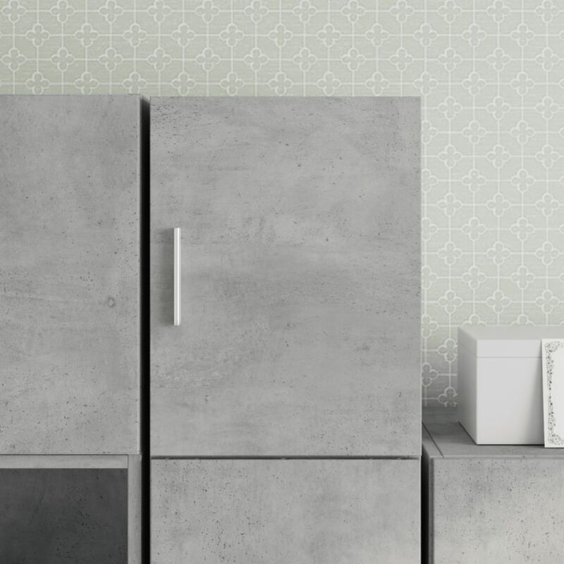 foto del prodotto mobile a parete grigio cemento 30x42,5x40 cm legno multistrato vidaxl