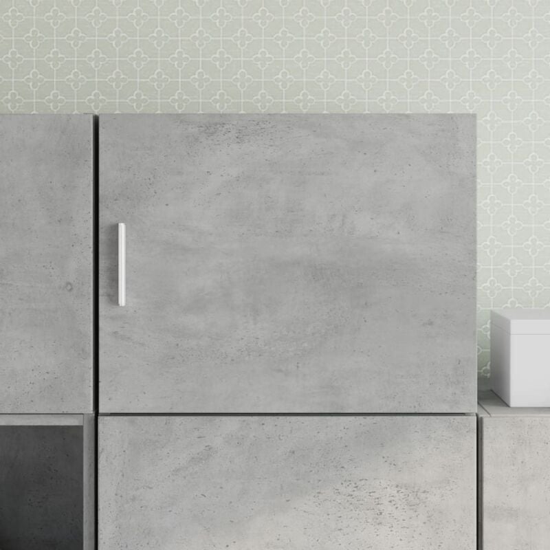 foto del prodotto vidaxl mobile a parete grigio cemento 50x42,5x40 cm legno multistrato