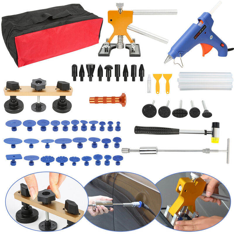 foto del prodotto hengda 57x strumento di rimozione ammaccatura estrattore kit di riparazione ammaccatura martello scorrevole rimozione ammaccatura auto
