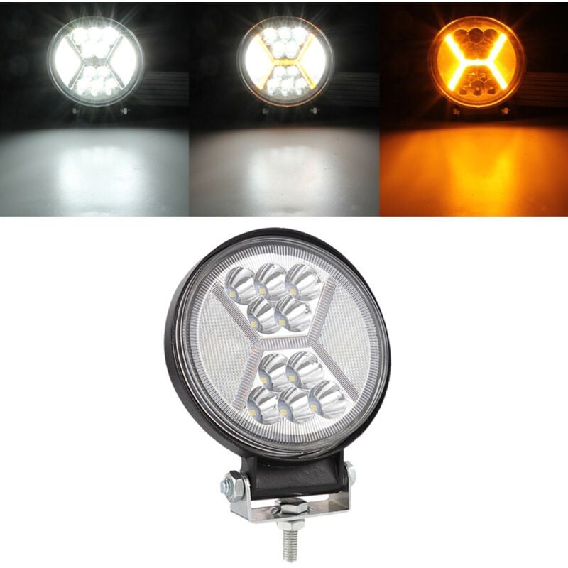 foto del prodotto torana barra luminosa da lavoro a led 117w 12000lm ambra drl light off road driving beam truck suv jeep boat ulisem