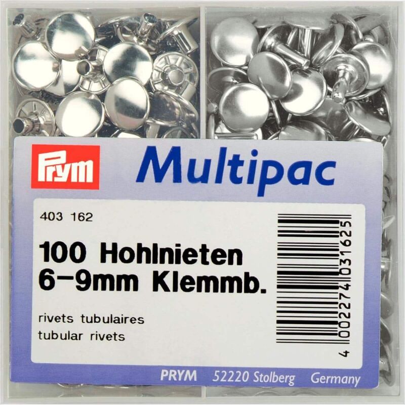 immagine 0 del prodotto prym tubolari rivetti, argento, taglia unica, 100 unit 