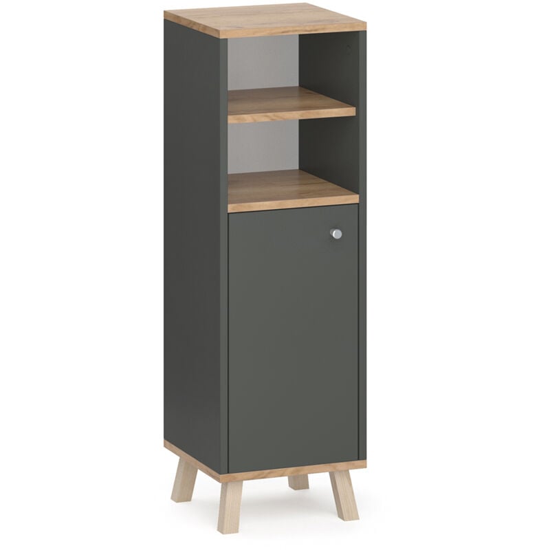 foto del prodotto vicco mobiletto bagno senyo, antracite, 30 x 95 cm