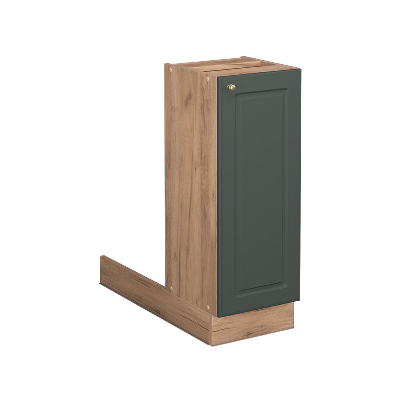 foto del prodotto isola cucina fame line, verde oro country house, 30 cm senza piano di lavoro vicco