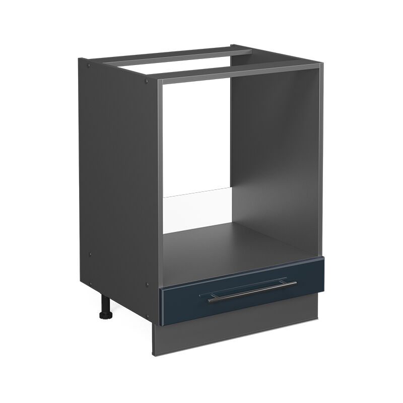 foto del prodotto mobile per forno da incasso fame line, blu scuro lucido, 60 cm senza piano di lavoro, vicco