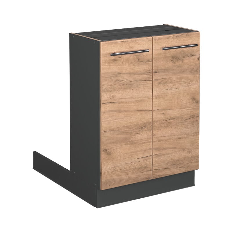 foto del prodotto isola cucina fame line, quercia dorata, 60 cm senza piano di lavoro vicco