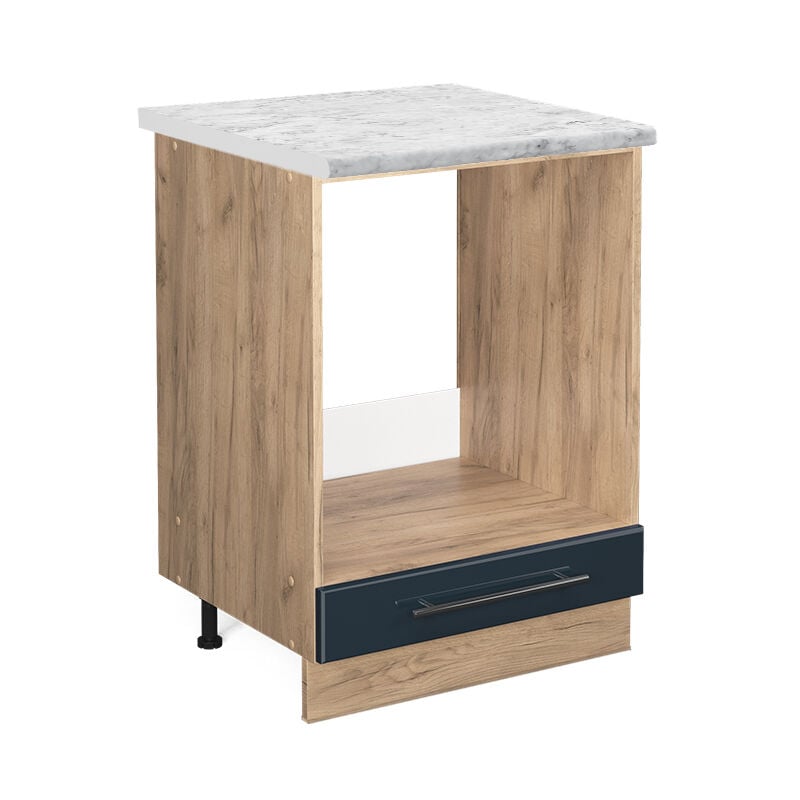 foto del prodotto mobile per forno da incasso fame line, blu scuro lucido, 60 cm , pl marmo vicco