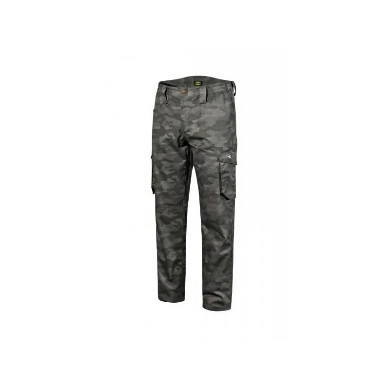 foto del prodotto pantalone da lavoro diadora multitasche staff camo grigio 702.176203 size xl