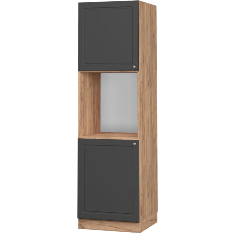 foto del prodotto mobile per forno da incasso fame line, antracite oro, 60 cm aperto vicco