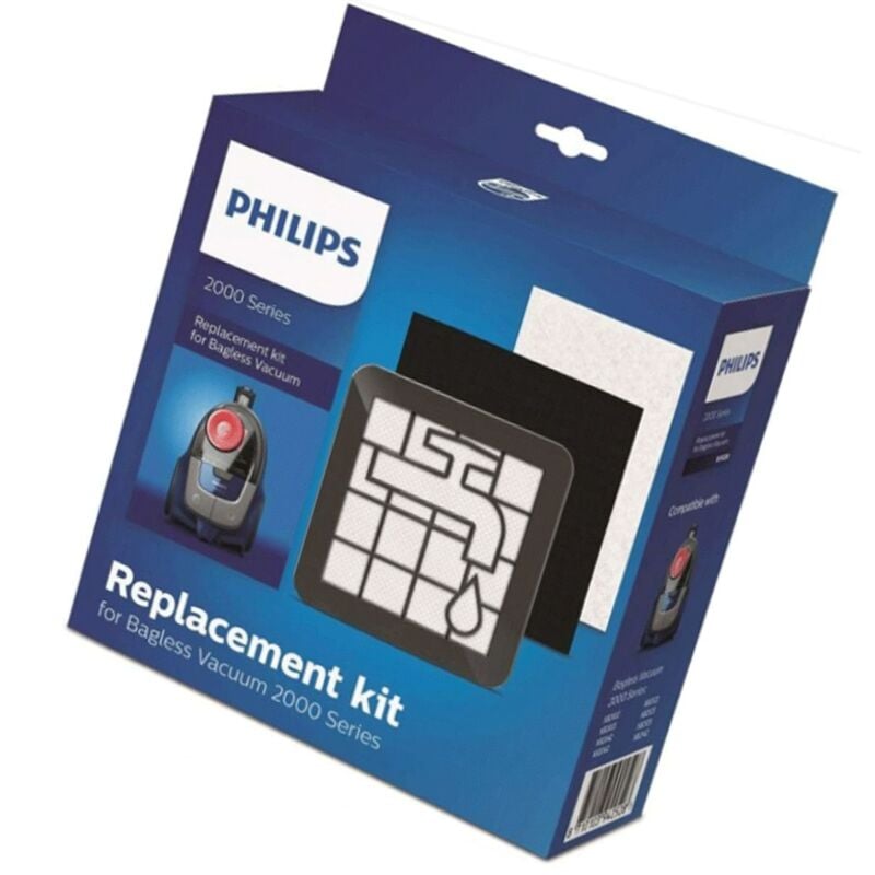 foto del prodotto kit di ricambio aspirapolvere senza sacco serie 2000 aspirapolvere philips 43683418710103942528