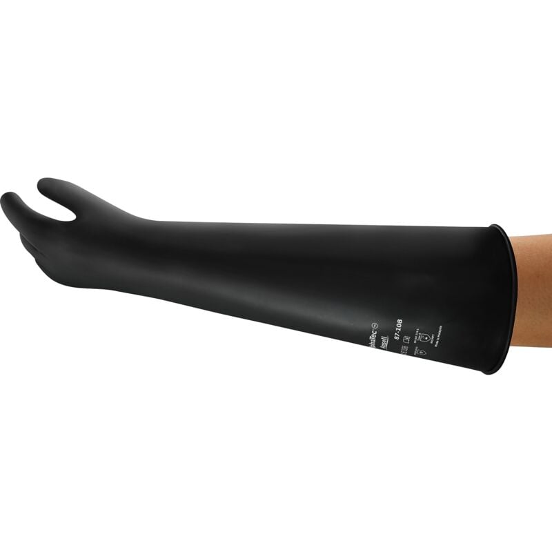 foto del prodotto ansell alphatec 87 108 guanti di protezione chimica in lattice, polsino lungo 61 cm , elevata resistenza alle sostanze chimiche, impermeabili e