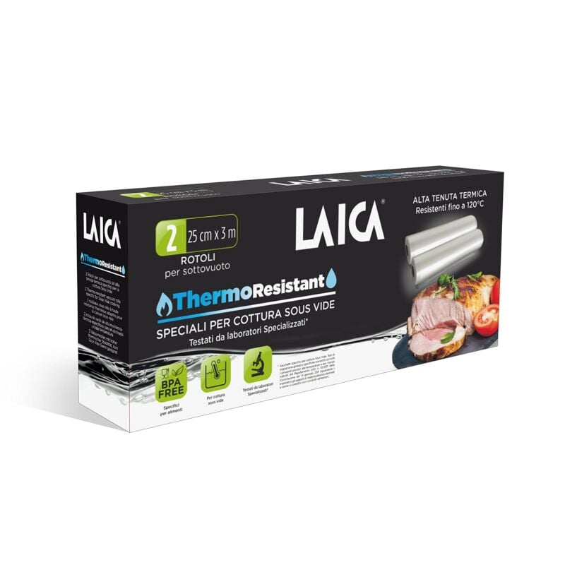 foto del prodotto laica tr2000 rotoli sottovuoto per cottura sous vide e conservazione alimenti, plastica