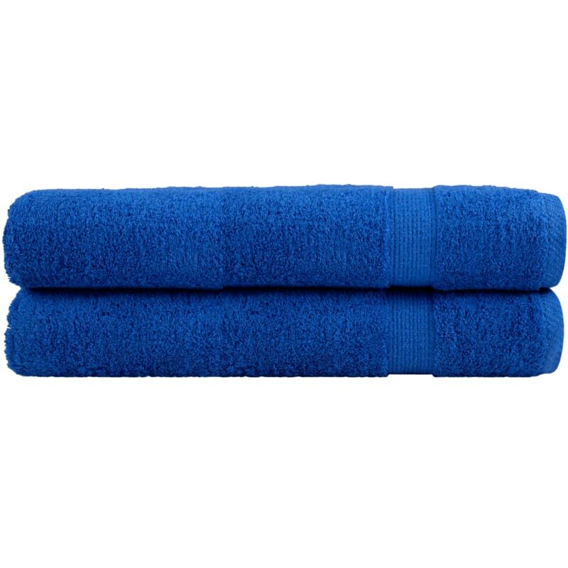 foto del prodotto vidaxl asciugamani per sauna solund 2 pz blu 80x200cm 600gsm