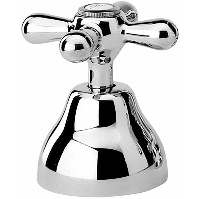 foto del prodotto paini liberty 400 maniglia a croce, rubinetto lavabo, bagno, cromato, design liberty, interamente prodotto e lavorato in italia