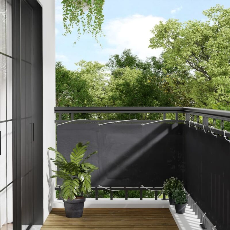 foto del prodotto vidaxl paravento da balcone antracite 75x800 cm 100 poliestere oxford