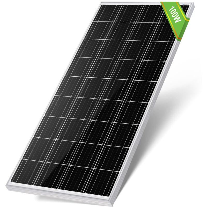 foto del prodotto pannello solare policristallino 100 watt monocristallino fotovoltaico 12v in camper roulotte barca yacht eco worthy