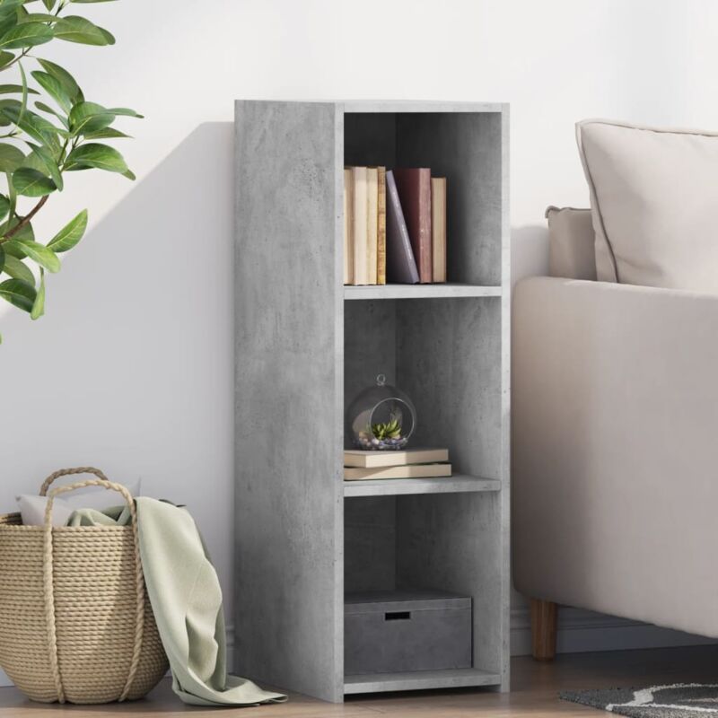 foto del prodotto vidaxl credenza grigio cemento 30x41x93 cm in legno multistrato